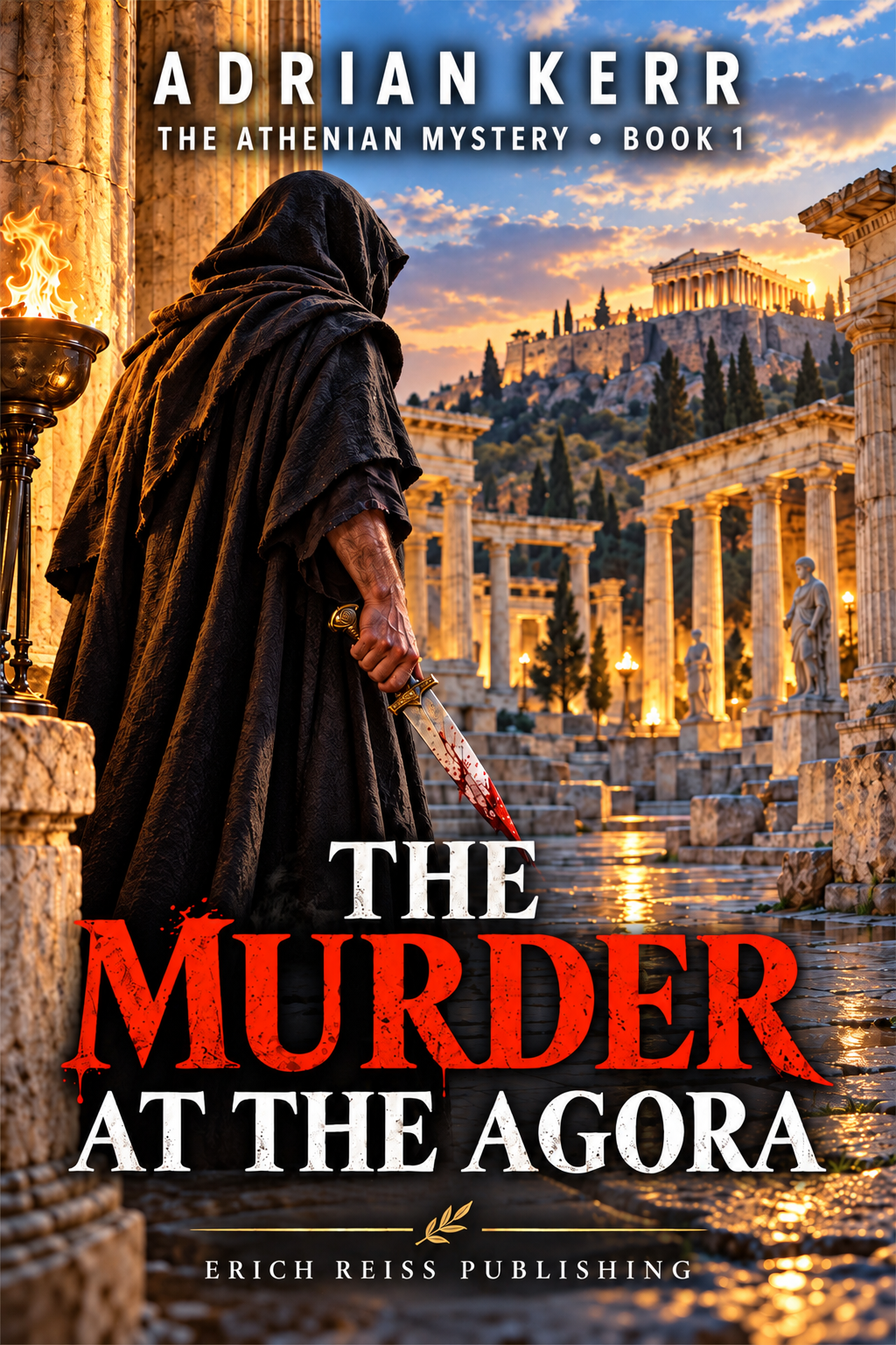 Cover Murder at the Agora von Adrian Kerr